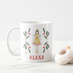 Caneca De Café Festa Botânica Personalizada Ballerina