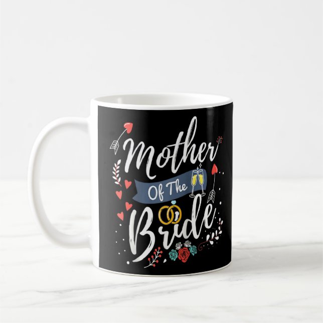 Caneca De Café Festa Bridal De Casamento Para Mãe Mãe Bonita Mãe  (Esquerda)