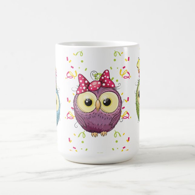Caneca De Café Festa Coruja (Centro)