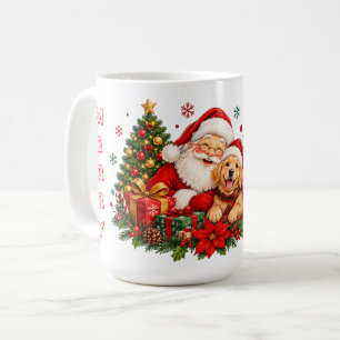Caneca De Café Festa das Patinhas de Natal do Papai Noel – Cachor