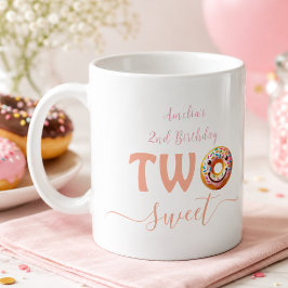 Caneca De Café Festa de 2º aniversário Two Sweet Donuts