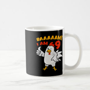 Caneca De Café Festa de 9 anos de galinha Fazenda Frango Galinhei