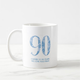 Caneca De Café Festa de aniversário Azul Favor Mug 3 Foto