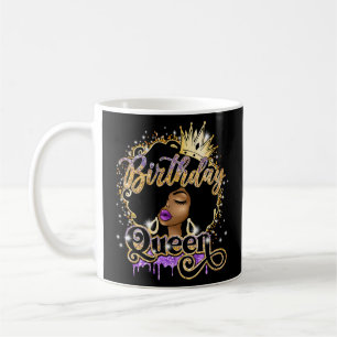 Caneca De Café Festa de Aniversário da Rainha Feliz das Mulheres