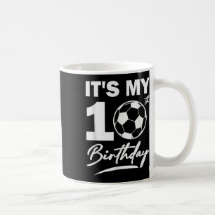 Caneca De Café Festa de Aniversário de 10 anos do Menino Jogador