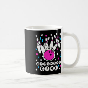 Caneca De Café Festa de Aniversário de Boliche Garota Fria Pins F