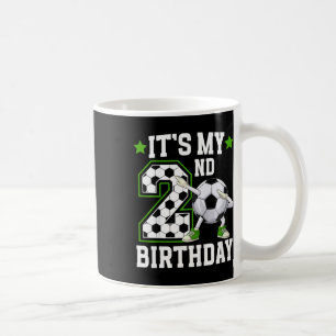 Caneca De Café Festa de Aniversário de Futebol Infantil 2º Aniver