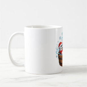 Caneca De Café Festa de Banheira de Hidromassagem Pinguim Natal D