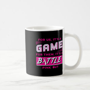 Caneca De Café Festa de Cancer de Mama Frio de Bola de Softball F