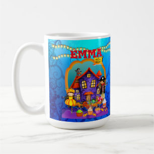 Caneca De Café Festa de celebração de Halloween feliz para crianç