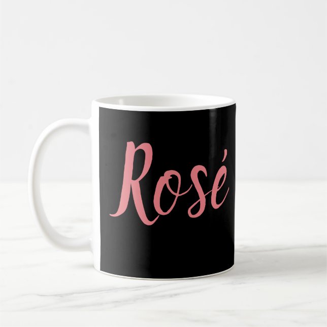 Caneca De Café Festa de Celebração de Vinho Rosé o Dia Inteiro (Esquerda)