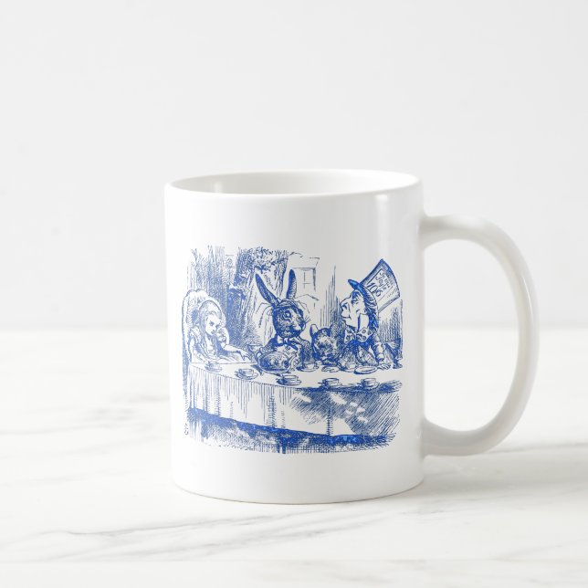 Caneca De Café Festa de Chá de Chapéter Louco (Direita)