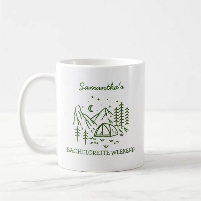 Caneca De Café Festa de Despedida de Solteira Simples e Moderna n (Esquerda)