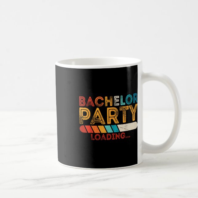 Caneca De Café Festa de Despedida de Solteiro do Noivo Engraçado  (Direita)