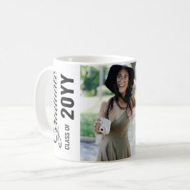 Caneca De Café Festa de formatura de Fotos Clássica Branca Modern