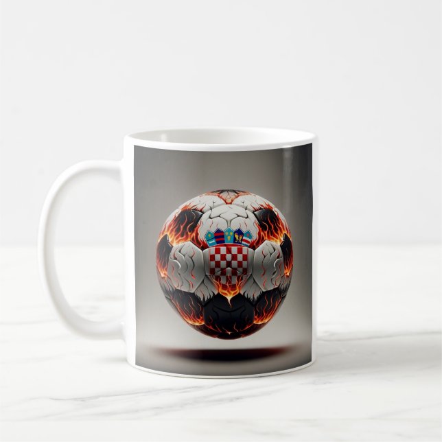 Caneca De Café Festa de Futebol Croata Fiery (Esquerda)