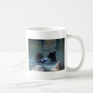 Caneca De Café Festa de Natação de Urso Pardo