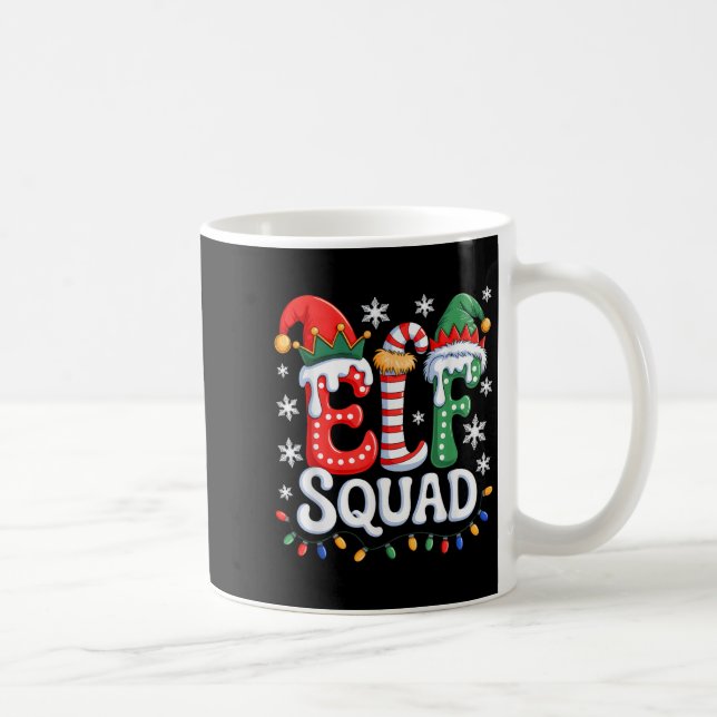 Caneca De Café Festa De Natal Da Família Groovy Elf Squad Elf Paj (Direita)