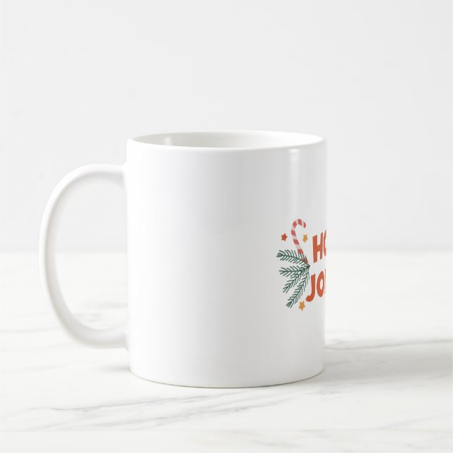 Caneca De Café Festa de Natal Holly Jolly (Esquerda)