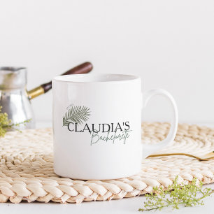Caneca De Café Festa de solteira de Chic Personalizada da Noiva d