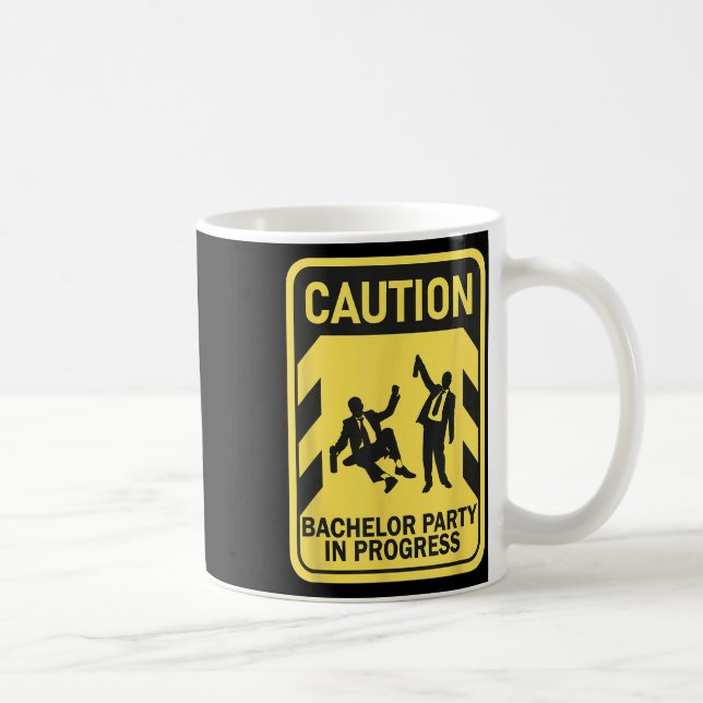 Caneca De Café Festa de Solteiro em Andamento Cômica Camisa de So (Direita)