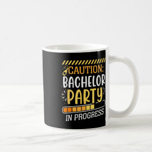 Caneca De Café Festa de Solteiro em Andamento - Noivo Noiva Chá