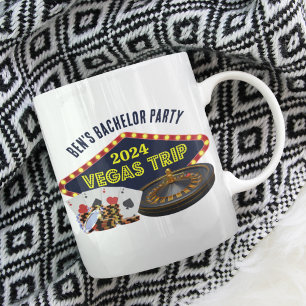 Caneca De Café Festa de Solteiro Personalizável Viagem Las Vegas