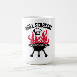 Caneca De Café Festa Engraçada do Pai do Sargento Grill