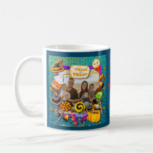 Caneca De Café Festa feliz de Halloween repleta de doces ou trave