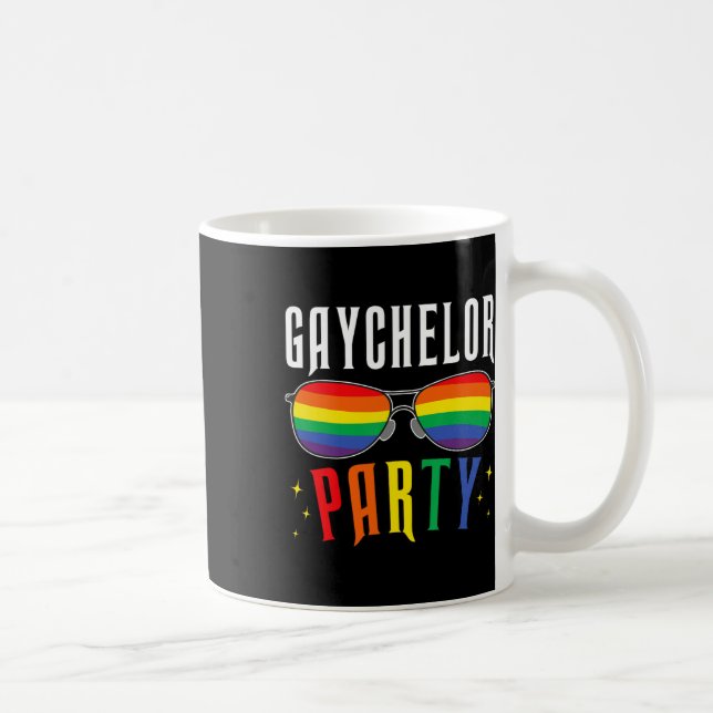 Caneca De Café Festa Gay Lesbica Lgbtq Orgulho Gaychelor Despedid (Direita)