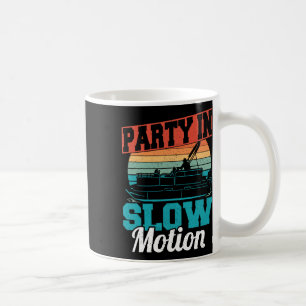 Caneca De Café Festa Legal Em Câmara Lenta Barco Pontão Retro Vin