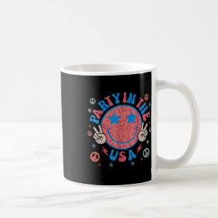 Caneca De Café Festa Nos Eua 4 De Julho Pré-Sorriso Retro Me