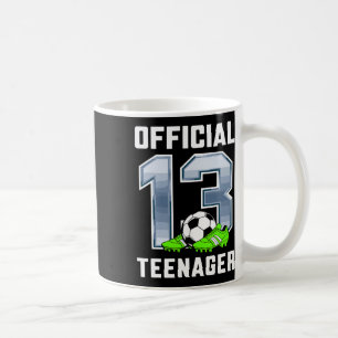 Caneca De Café Festa Oficial de Aniversário de 13 Anos Tema Futeb
