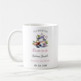 Caneca De Café Festa rosa de Chá de panela do Tea Party Wildflowe