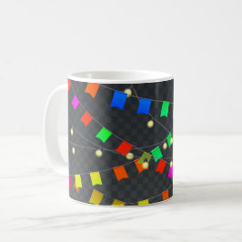 Caneca De Café Festa Streamers Coffee Mug