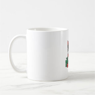Caneca De Café Festas de Natal de Boston Terrier Dog Papais noeis