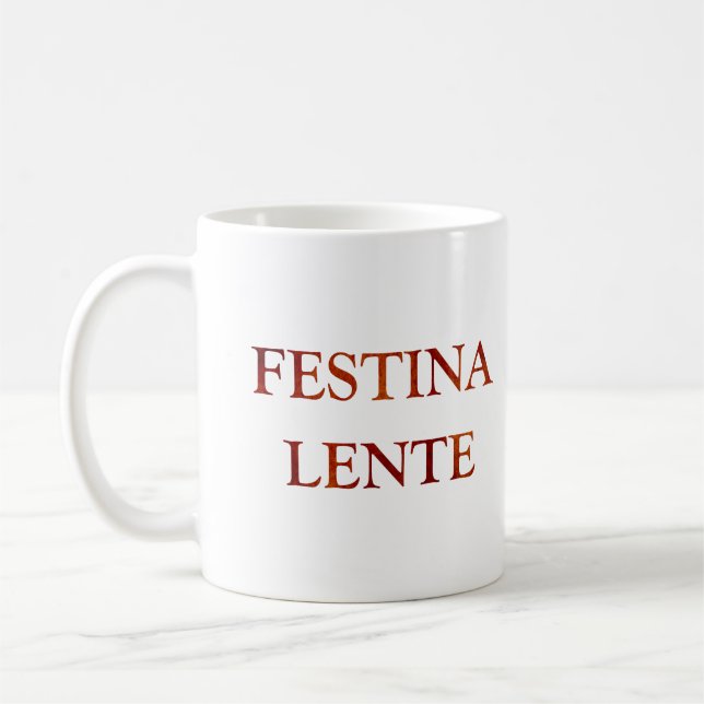 Caneca De Café Festina lente (Esquerda)