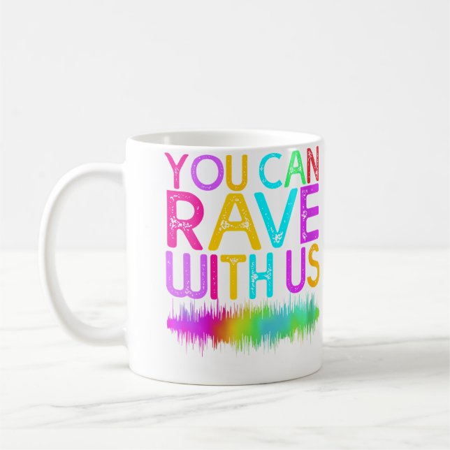 Caneca De Café Festival de Música Techno Edm Rave (Esquerda)