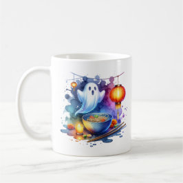 Caneca De Café Festival dos Fantasmas Famintos em Aquarela