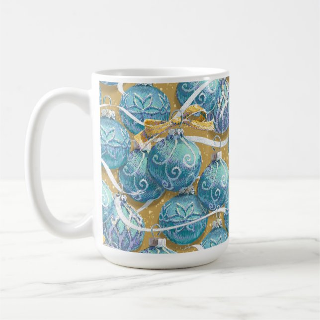 Caneca De Café Festivas Festas de Natal Mug (Esquerda)