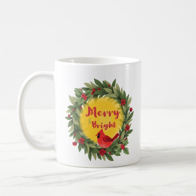 Caneca De Café Festive Christmas Mug | Cardinal (Esquerda)