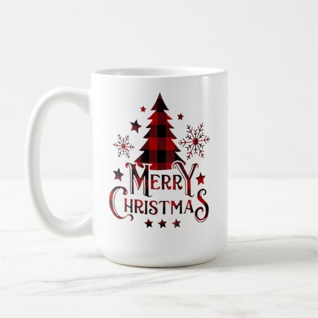 Caneca De Café Festive Christmas sweatshirt with Santa Claus (Esquerda)