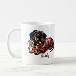 Caneca De Café Festivo Dachshund Delight Coffee Mug