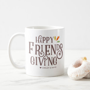 Caneca De Café Festivo feliz da queda de Friendsgiving