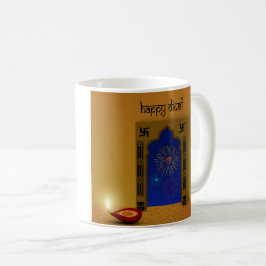 Caneca De Café Festivo Happy Diwali Fireworks - Mug