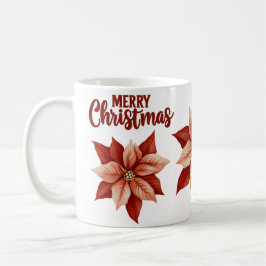 Caneca De Café Festivo Poinsettia Natal