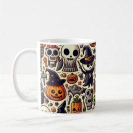 Caneca De Café Festivo - Prato de Halloween