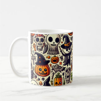 Caneca De Café Festivo - Prato de Halloween