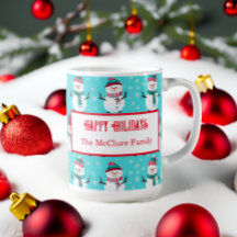 Festivo Winter Wonderland Blue Snowmen Natal