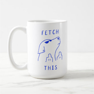 Caneca De Café Fetch this | Dog | Mug Decorative
